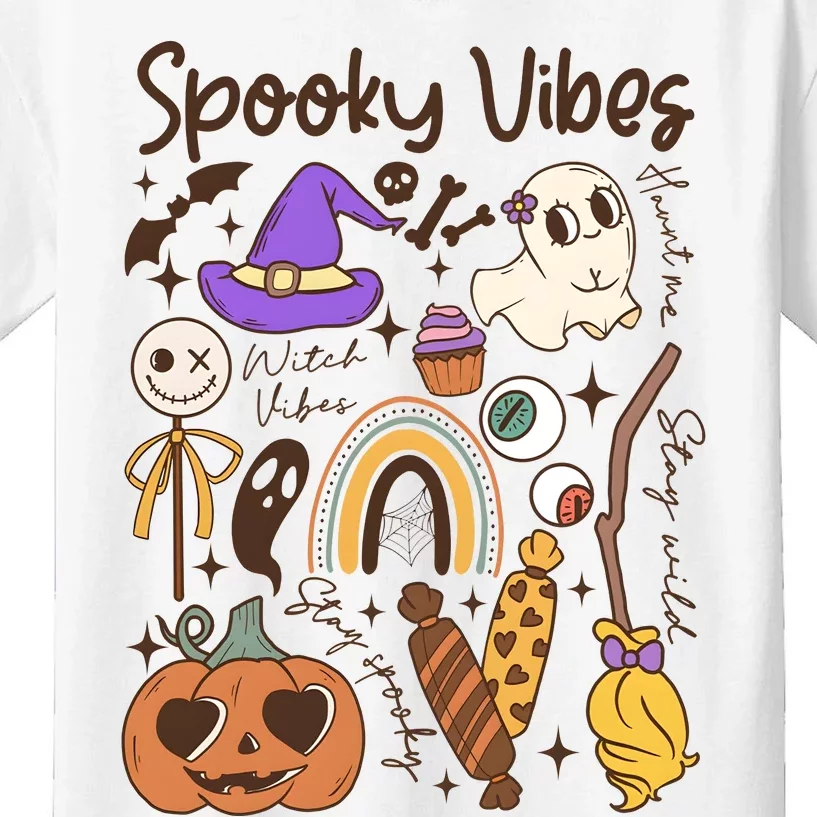 Spooky Vibes Halloween Kids T-Shirt