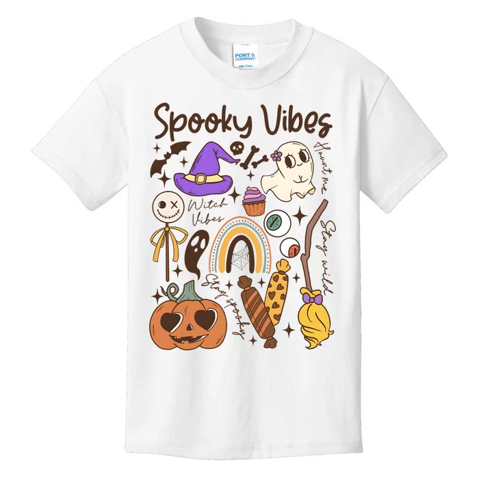 Spooky Vibes Halloween Kids T-Shirt