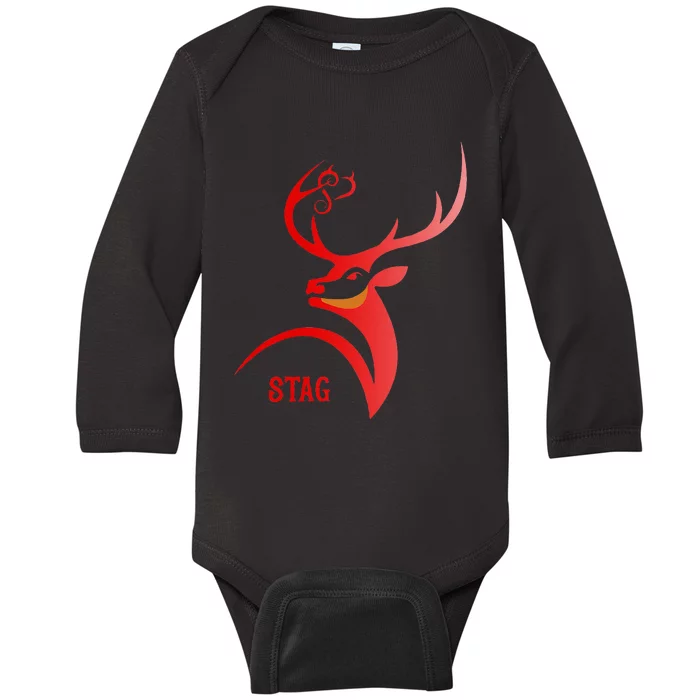 Stag Vixen Hotwife Cuckold Baby Long Sleeve Bodysuit