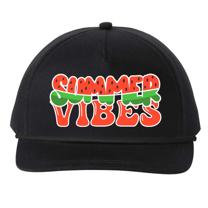 Summer Vibes Hello Summer Snapback Five-Panel Rope Hat