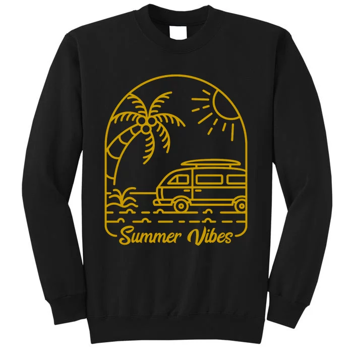 Summer Vibes Illustration Sweatshirt