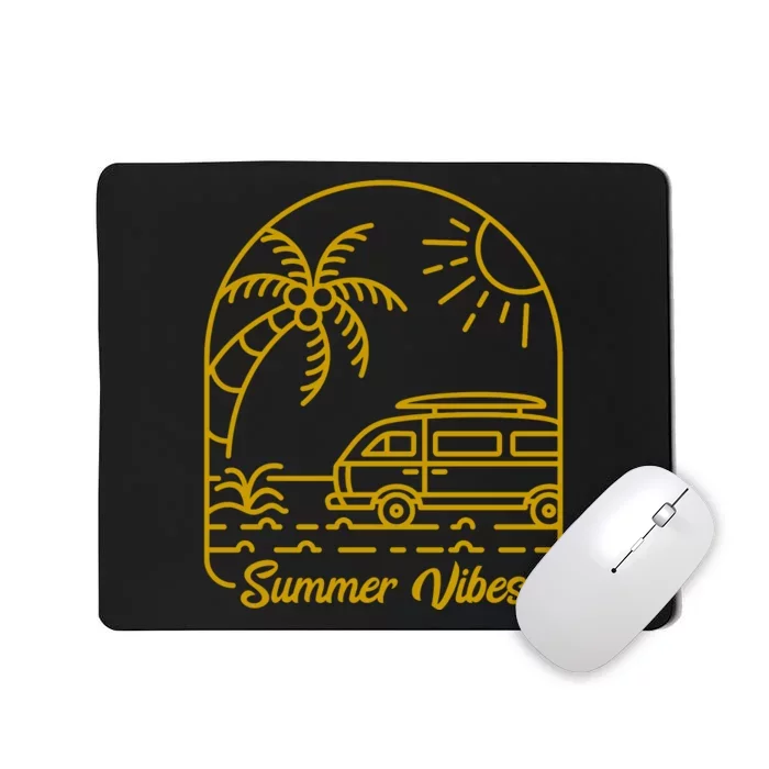 Summer Vibes Illustration Mousepad