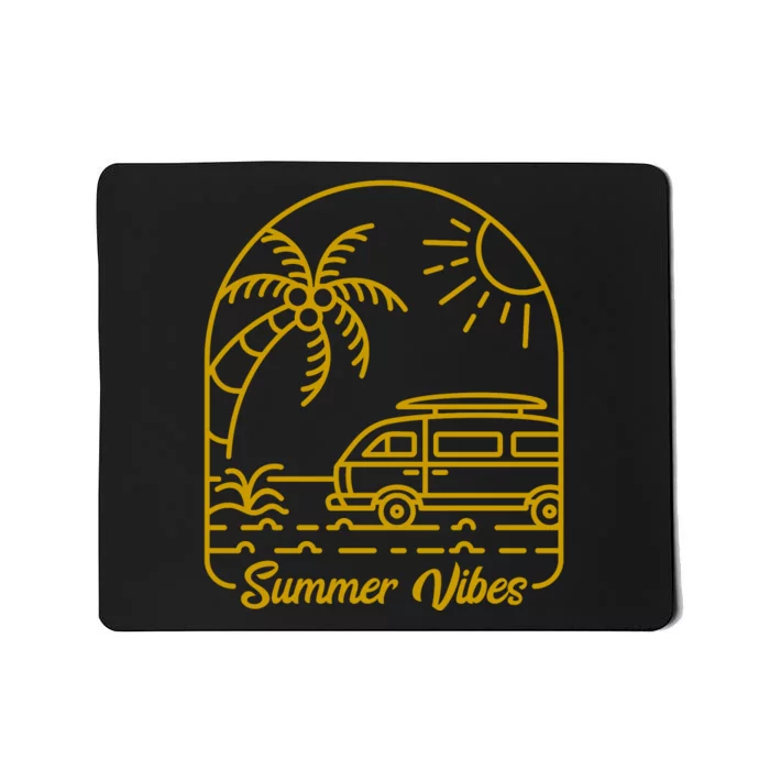 Summer Vibes Illustration Mousepad