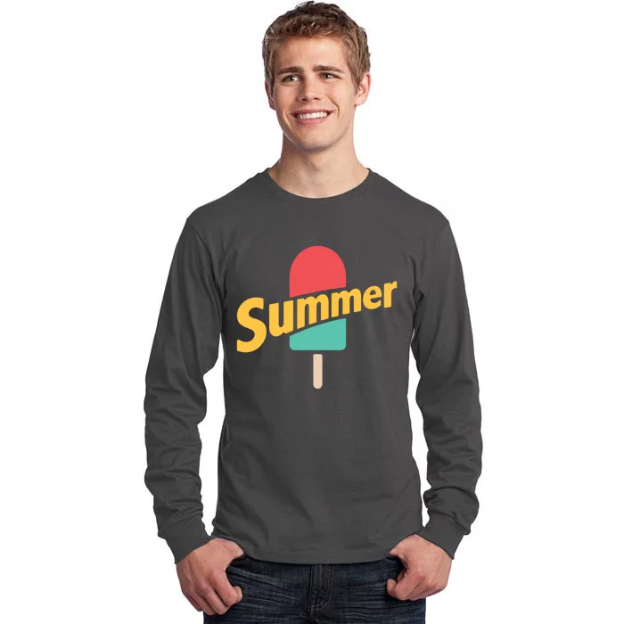 Summer Vacation Ice Cream Popsicle Tall Long Sleeve T-Shirt