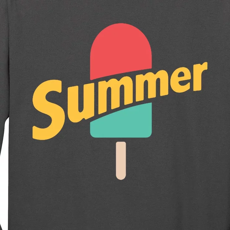 Summer Vacation Ice Cream Popsicle Tall Long Sleeve T-Shirt