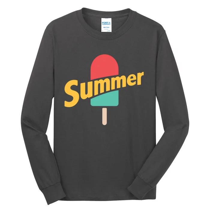 Summer Vacation Ice Cream Popsicle Tall Long Sleeve T-Shirt