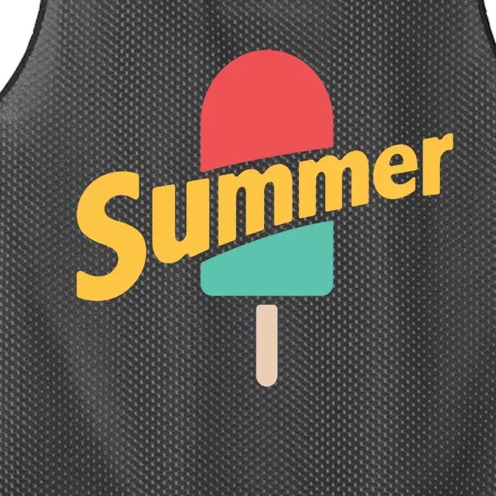 Summer Vacation Ice Cream Popsicle Mesh Reversible Basketball Jersey Tank