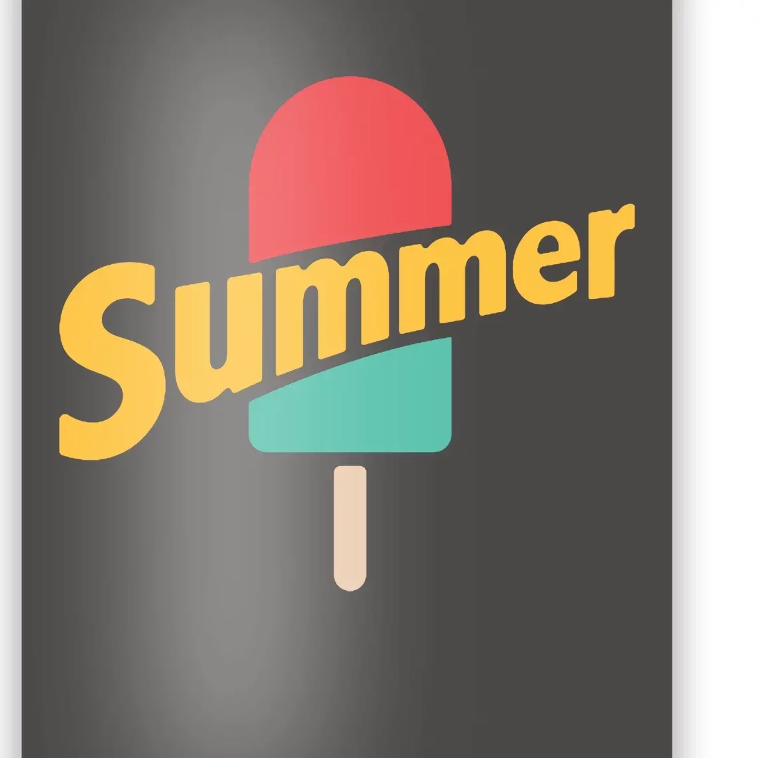 Summer Vacation Ice Cream Popsicle Poster