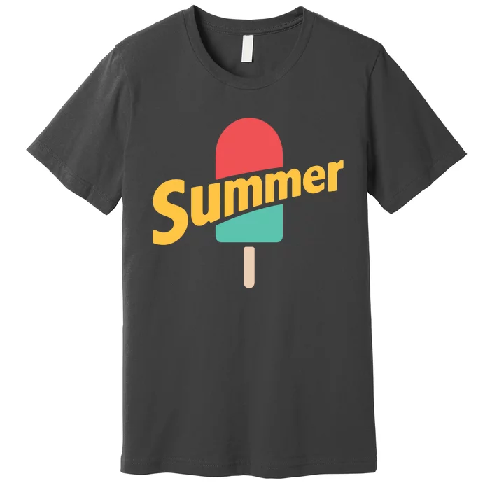 Summer Vacation Ice Cream Popsicle Premium T-Shirt