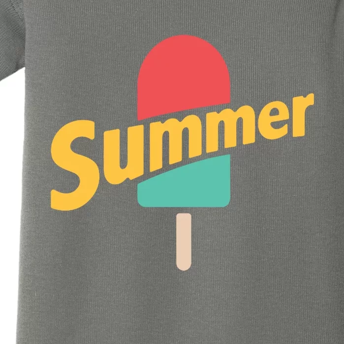 Summer Vacation Ice Cream Popsicle Baby Bodysuit