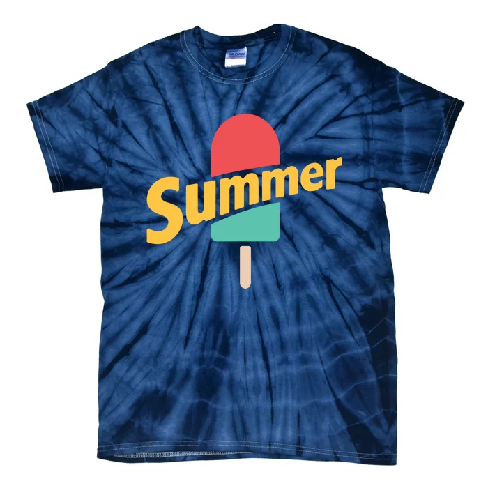 Summer Vacation Ice Cream Popsicle Tie-Dye T-Shirt