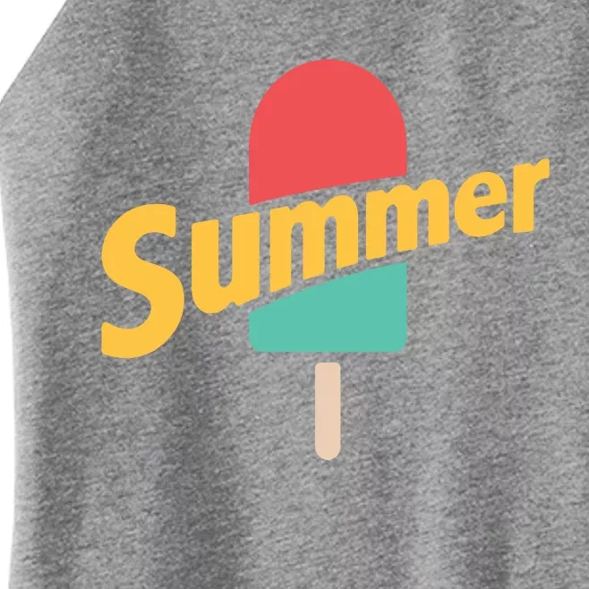 Summer Vacation Ice Cream Popsicle Women’s Perfect Tri Rocker Tank