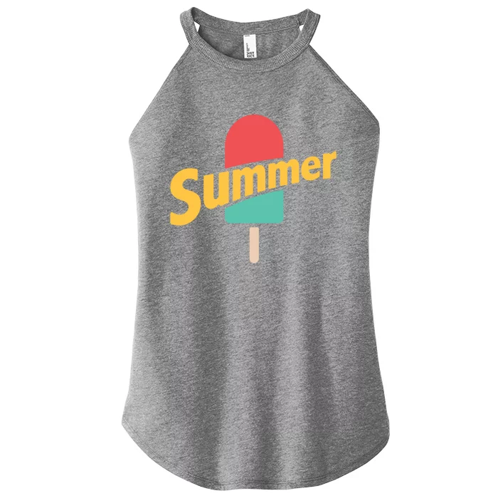 Summer Vacation Ice Cream Popsicle Women’s Perfect Tri Rocker Tank