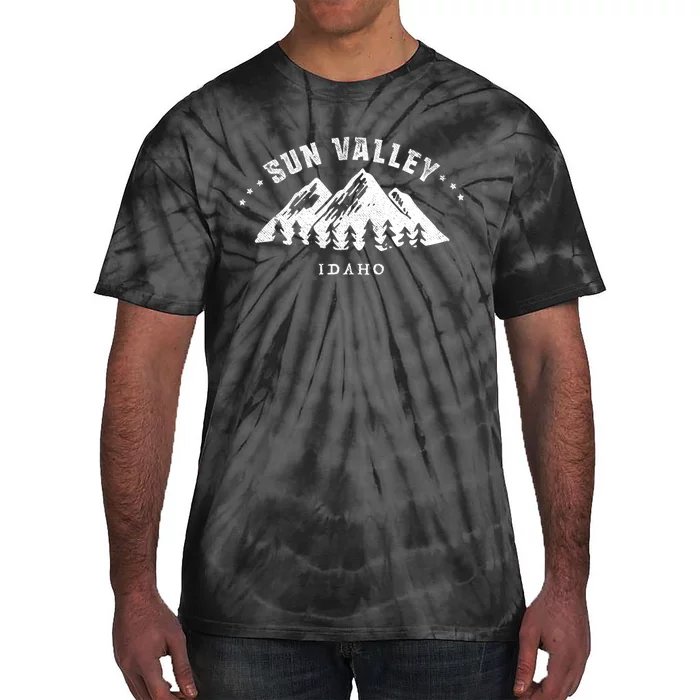 Sun Valley Idaho Outdoors Adventure Mountain Graphic Gift Tie-Dye T-Shirt