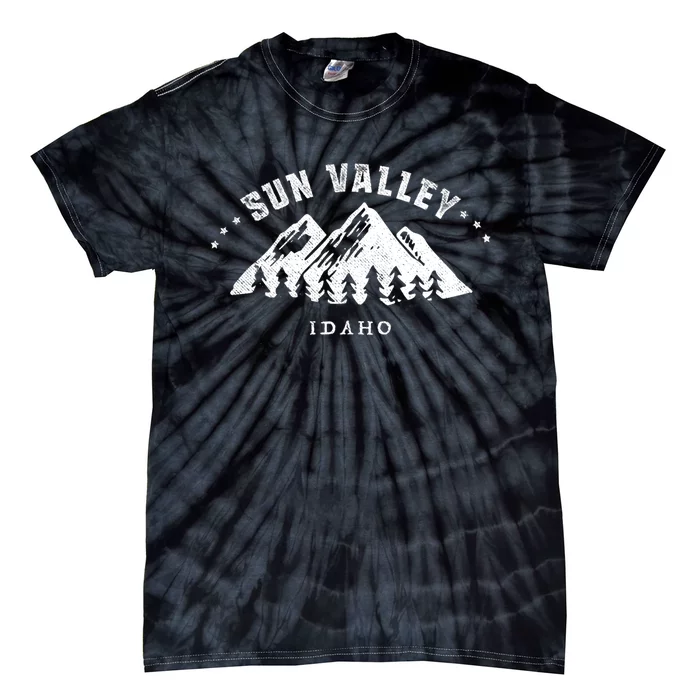 Sun Valley Idaho Outdoors Adventure Mountain Graphic Gift Tie-Dye T-Shirt