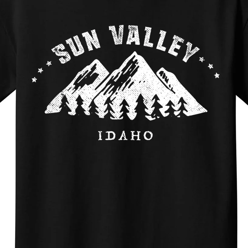 Sun Valley Idaho Outdoors Adventure Mountain Graphic Gift Kids T-Shirt