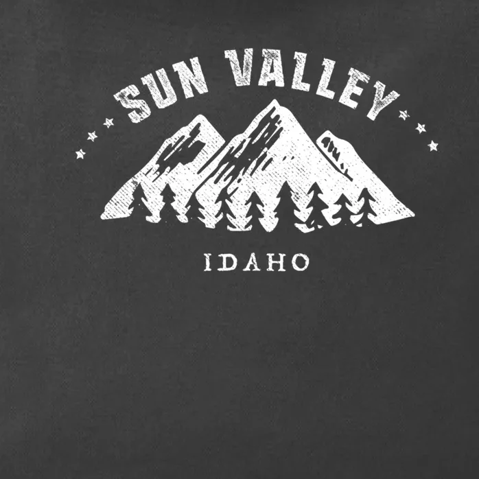 Sun Valley Idaho Outdoors Adventure Mountain Graphic Gift Zip Tote Bag