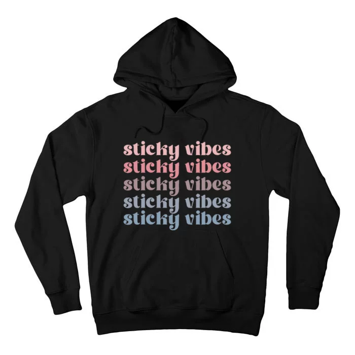 Sticky Vibes Ivf Transfer Day Couple Embryo Transfer Day Tall Hoodie