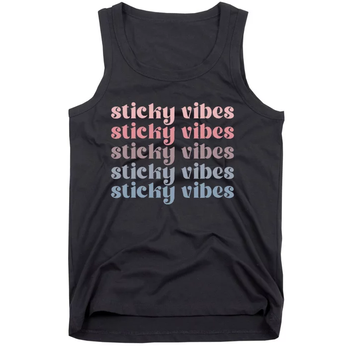 Sticky Vibes Ivf Transfer Day Couple Embryo Transfer Day Tank Top