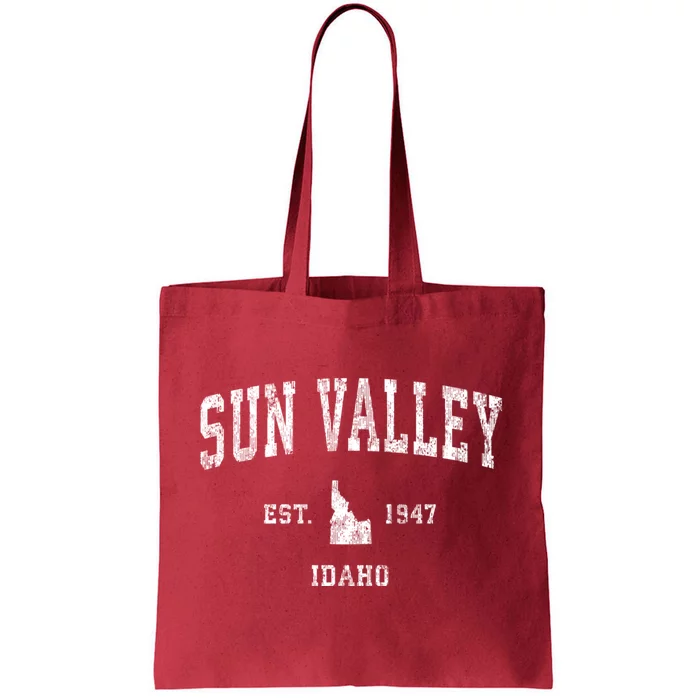 Sun Valley Idaho Id Vintage Established Athletic Sports Design Tote Bag