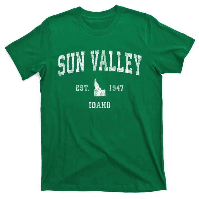 Sun Valley Idaho Id Vintage Athletic Sports Design Established T-Shirt