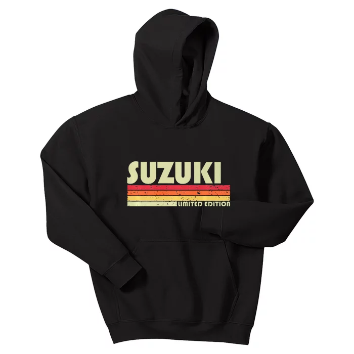 Suzuki Vintage Japanese Name Kids Hoodie