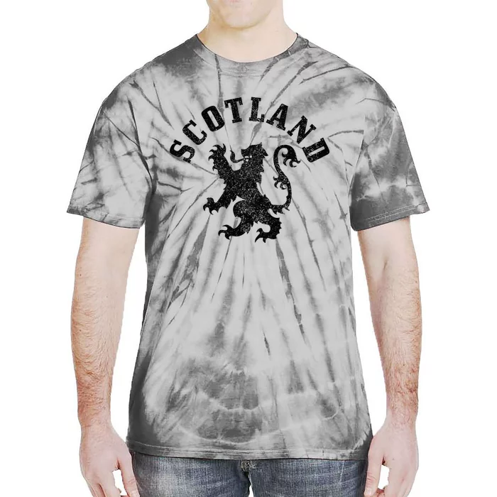 Scotland Vintage Lion Scottish Pride Gift Uk Tie-Dye T-Shirt