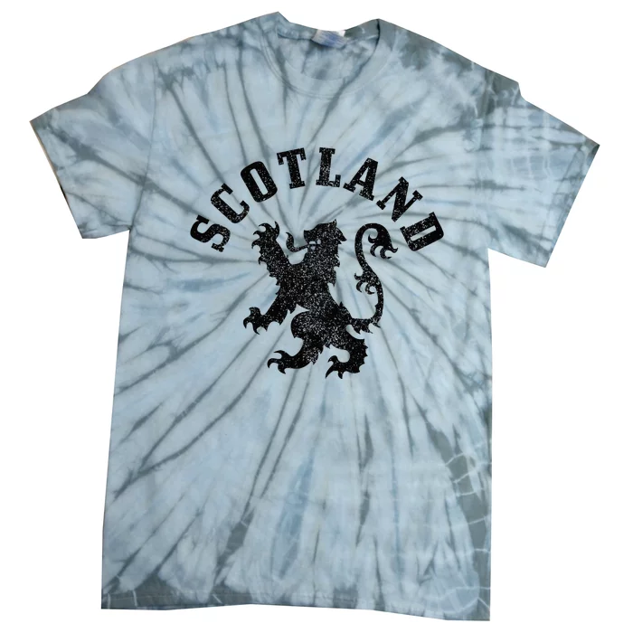 Scotland Vintage Lion Scottish Pride Gift Uk Tie-Dye T-Shirt