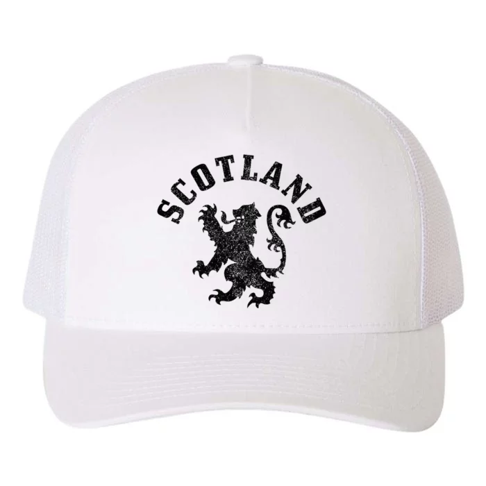 Scotland Vintage Lion Scottish Pride Gift Uk Yupoong Adult 5-Panel Trucker Hat