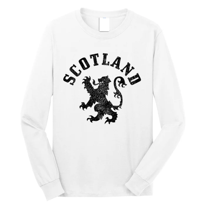 Scotland Vintage Lion Scottish Pride Gift Uk Long Sleeve Shirt