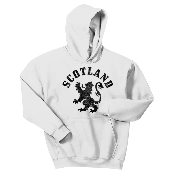 Scotland Vintage Lion Scottish Pride Gift Uk Kids Hoodie