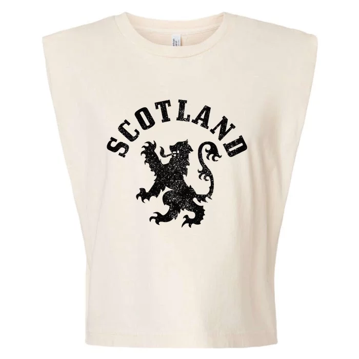 Scotland Vintage Lion Scottish Pride Gift UK Garment-Dyed Women's Muscle Tee