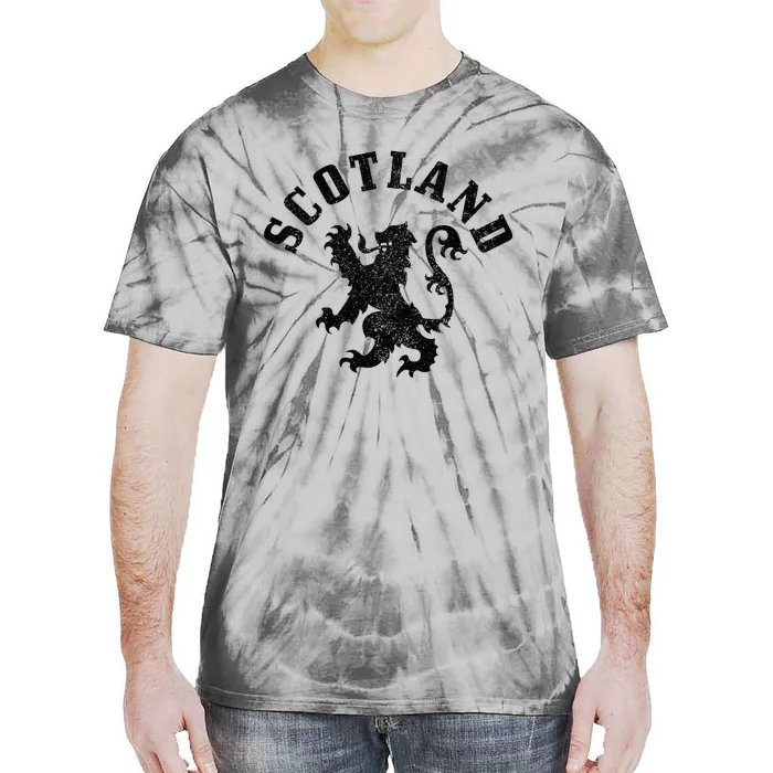 Scotland Vintage Lion Scottish Pride Gift UK Tie-Dye T-Shirt