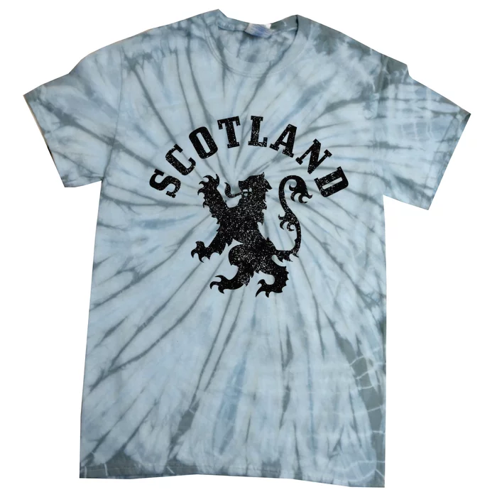 Scotland Vintage Lion Scottish Pride Gift UK Tie-Dye T-Shirt