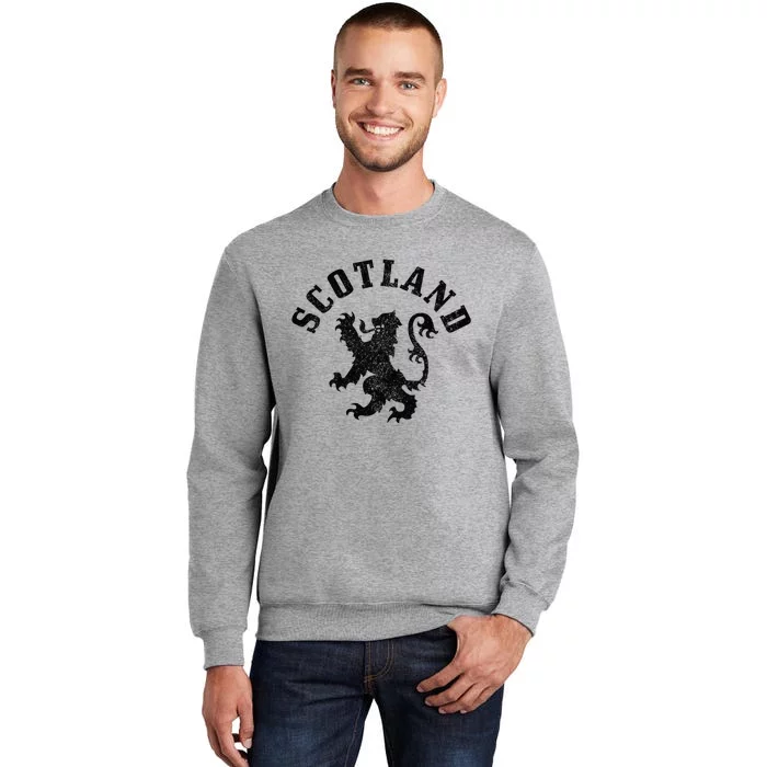 Scotland Vintage Lion Scottish Pride Gift UK Tall Sweatshirt