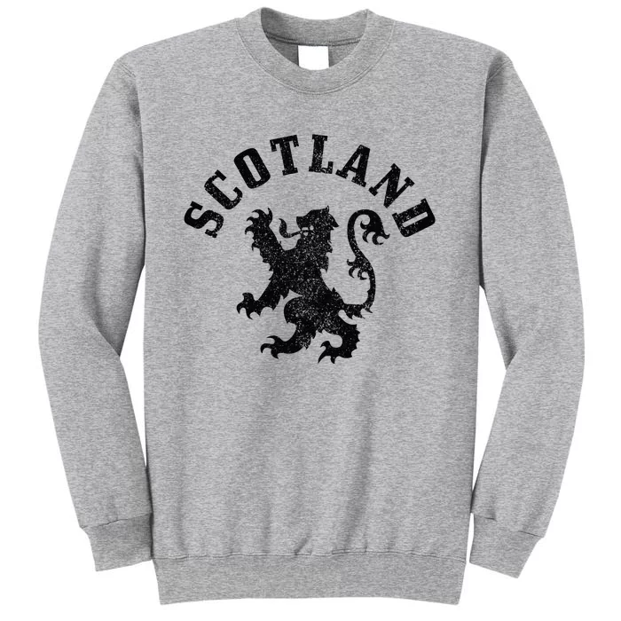 Scotland Vintage Lion Scottish Pride Gift UK Tall Sweatshirt