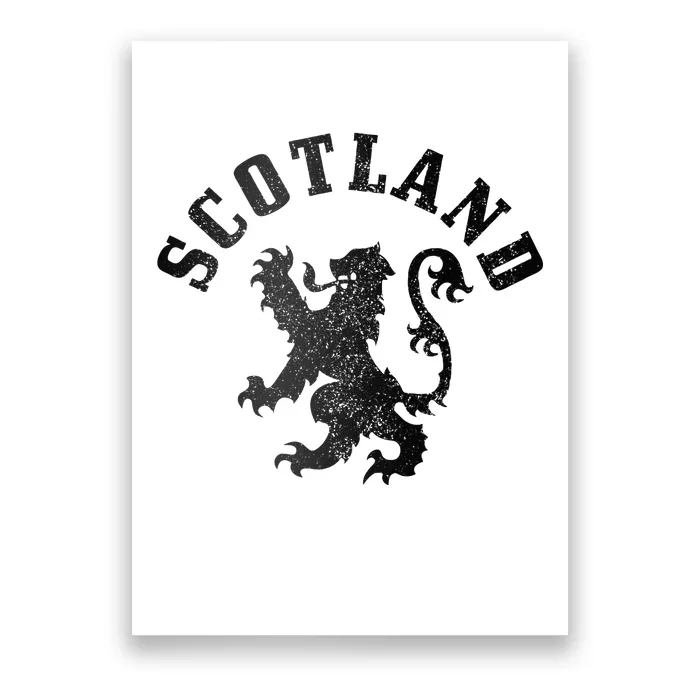 Scotland Vintage Lion Scottish Pride Gift UK Poster