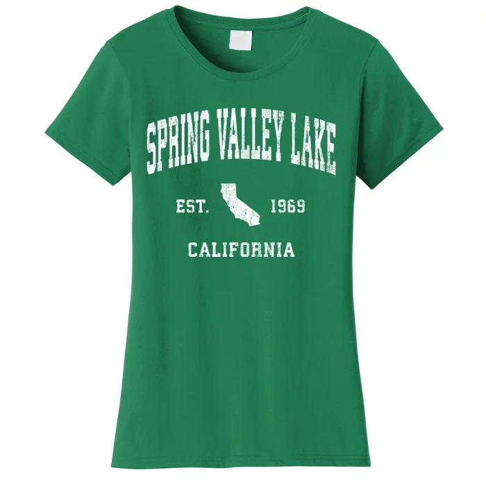 Spring Valley Lake California Ca Vintage Athletic Women's T-Shirt