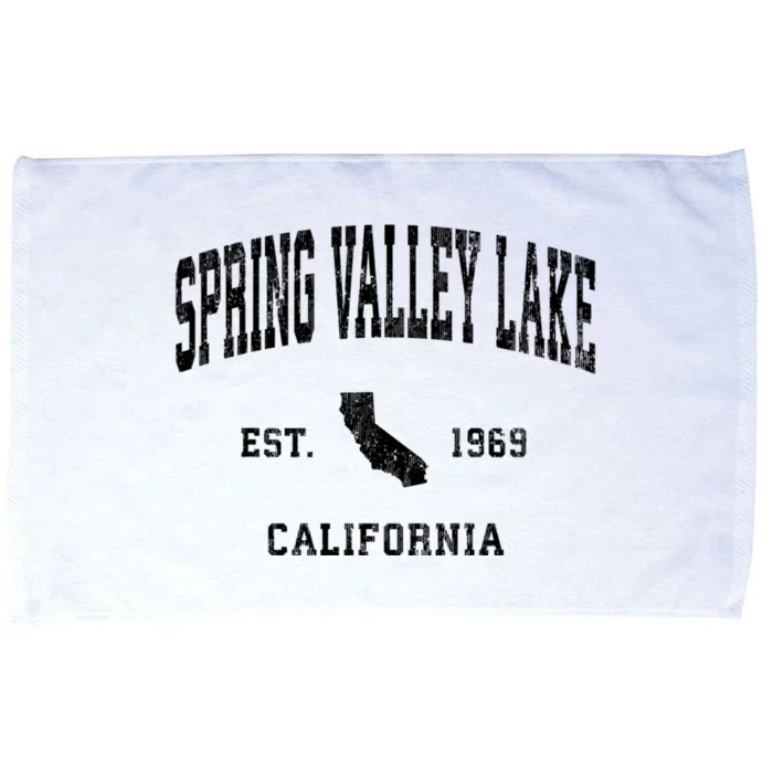 Spring Valley Lake California Ca Vintage Athletic Microfiber Hand Towel