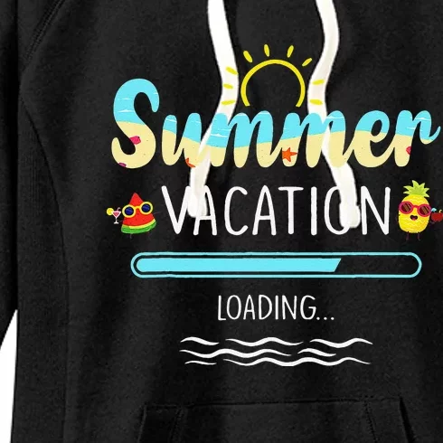 Summer Vacation Loading Last Day Of School Teacher Cute Women's Fleece Hoodie