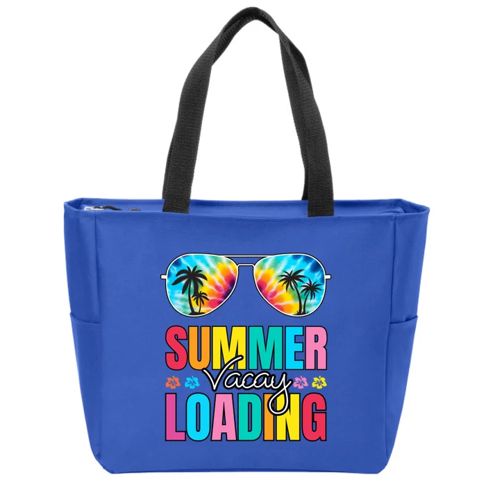 Summer Vacay Loading Last Day Of School 2024 Gift Zip Tote Bag