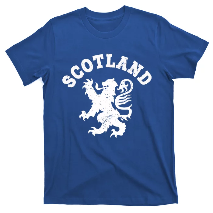 Scotland Vintage Lion Scottish Pride Gift Uk Cute Gift T-Shirt