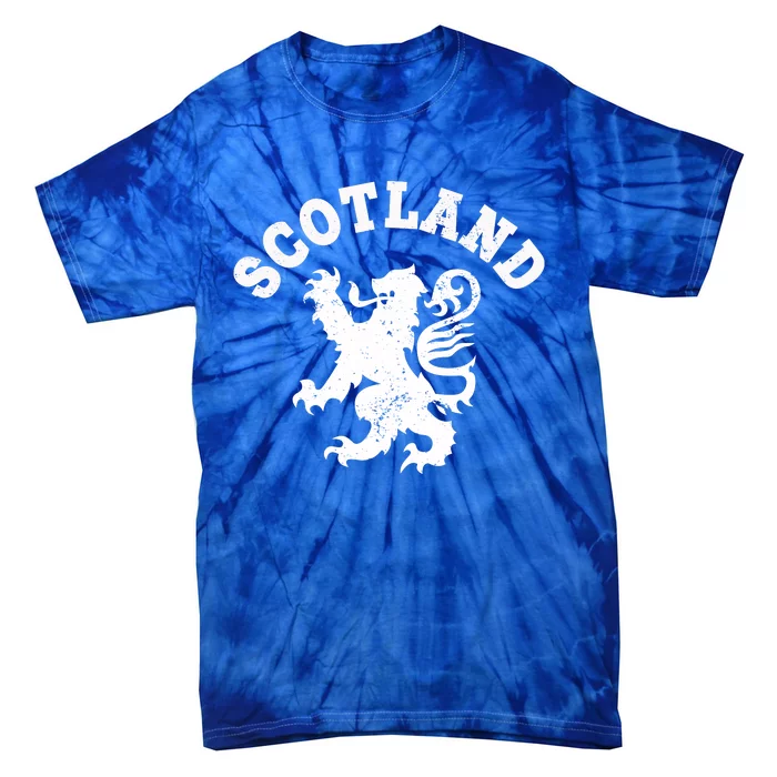 Scotland Vintage Lion Scottish Pride Gift Uk Cute Gift Tie-Dye T-Shirt