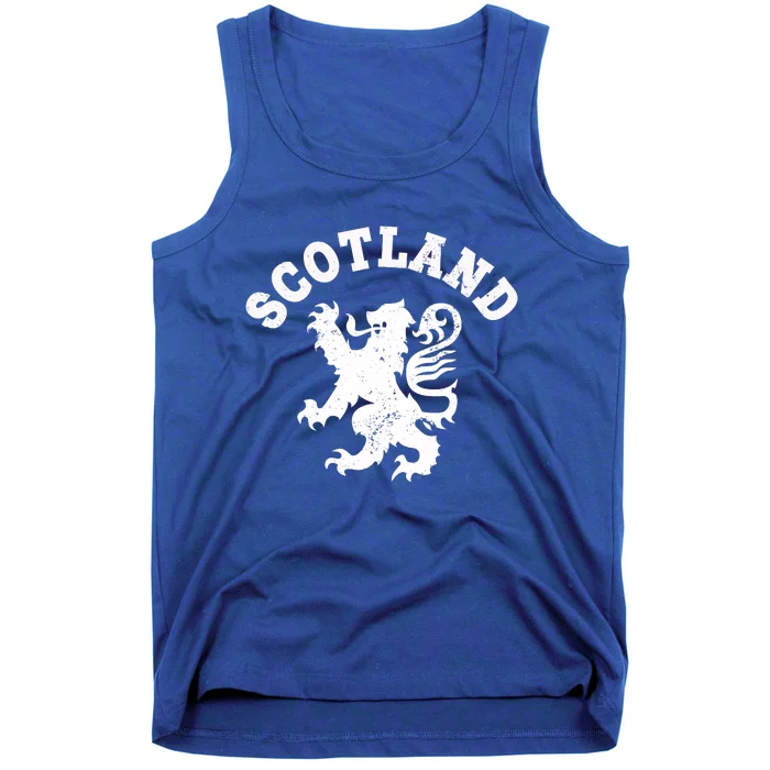 Scotland Vintage Lion Scottish Pride Gift Uk Cute Gift Tank Top