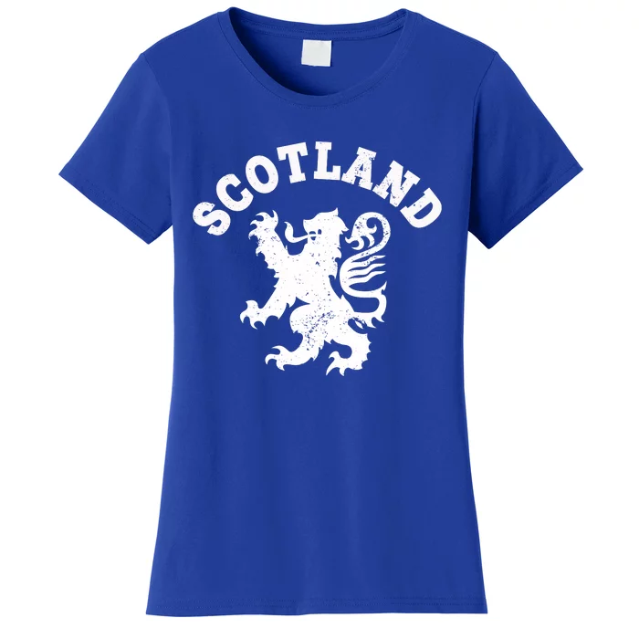 Scotland Vintage Lion Scottish Pride Gift Uk Cute Gift Women's T-Shirt