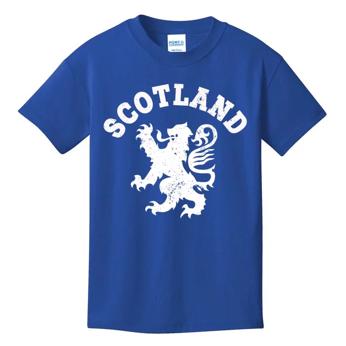 Scotland Vintage Lion Scottish Pride Gift Uk Cute Gift Kids T-Shirt