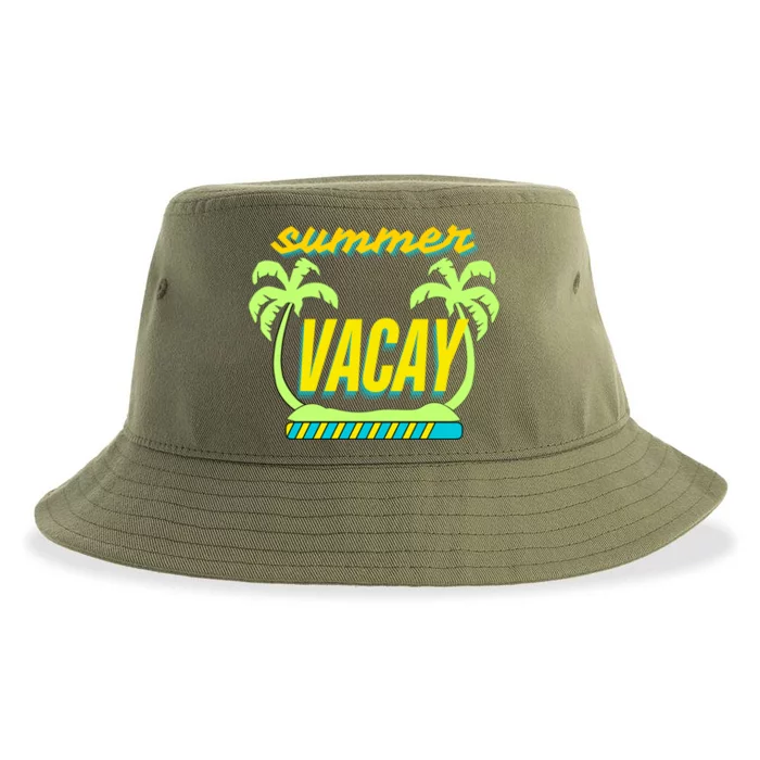 Summer Vacay Loading Funny End Of School Year Teacher Meaningful Gift Sustainable Bucket Hat