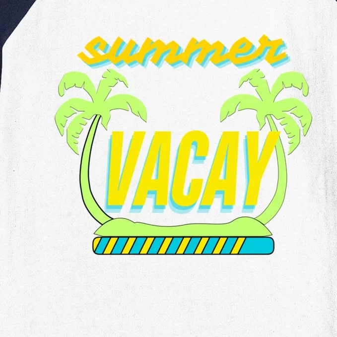 Summer Vacay Loading Funny End Of School Year Teacher Meaningful Gift Baseball Sleeve Shirt