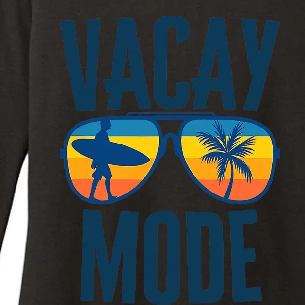 Summer Vacay Mode Matching Family Vacation Beach Trip Womens CVC Long Sleeve Shirt