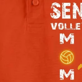 Senior Volleyball Mom Gift Dry Zone Grid Performance Polo